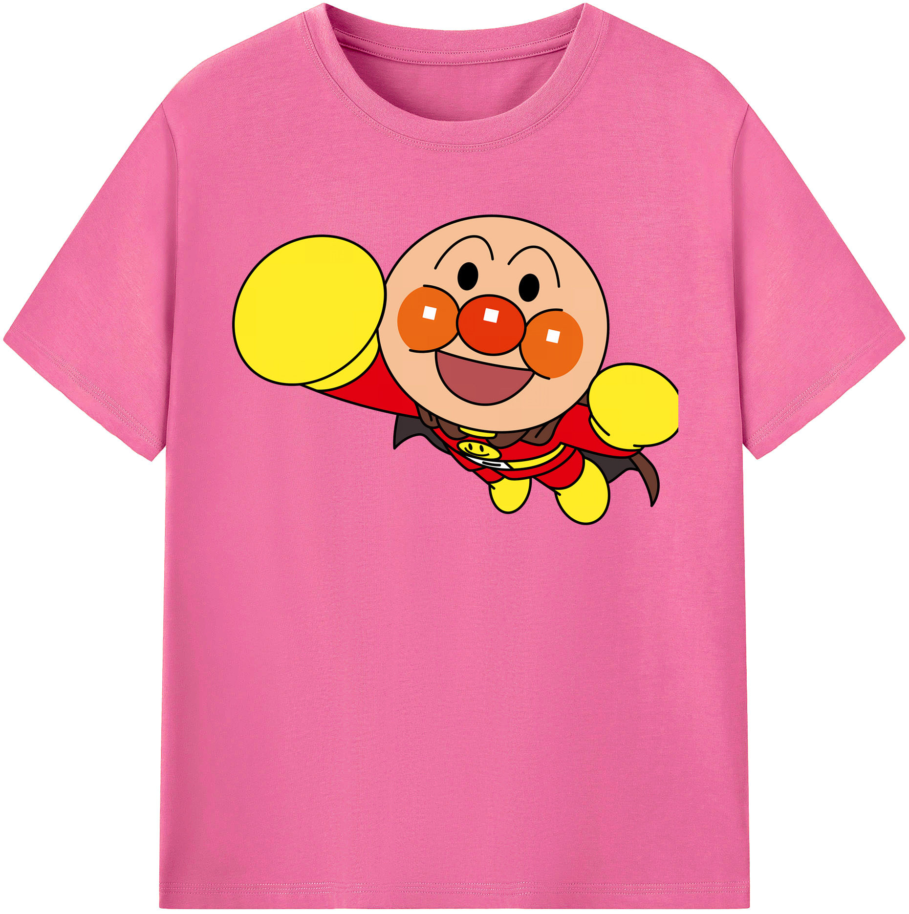 （画像用） アンパンマン Anpanman レディースカジュアルプリントTシャツ（綿100％）